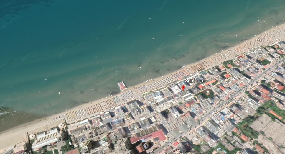 hotel sun beach drac albanija letovanje olimpturs lokacija